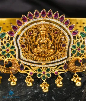 The Alankara Lakshmi Reversible Silver Peacock Oddiyanam (Waist belt)