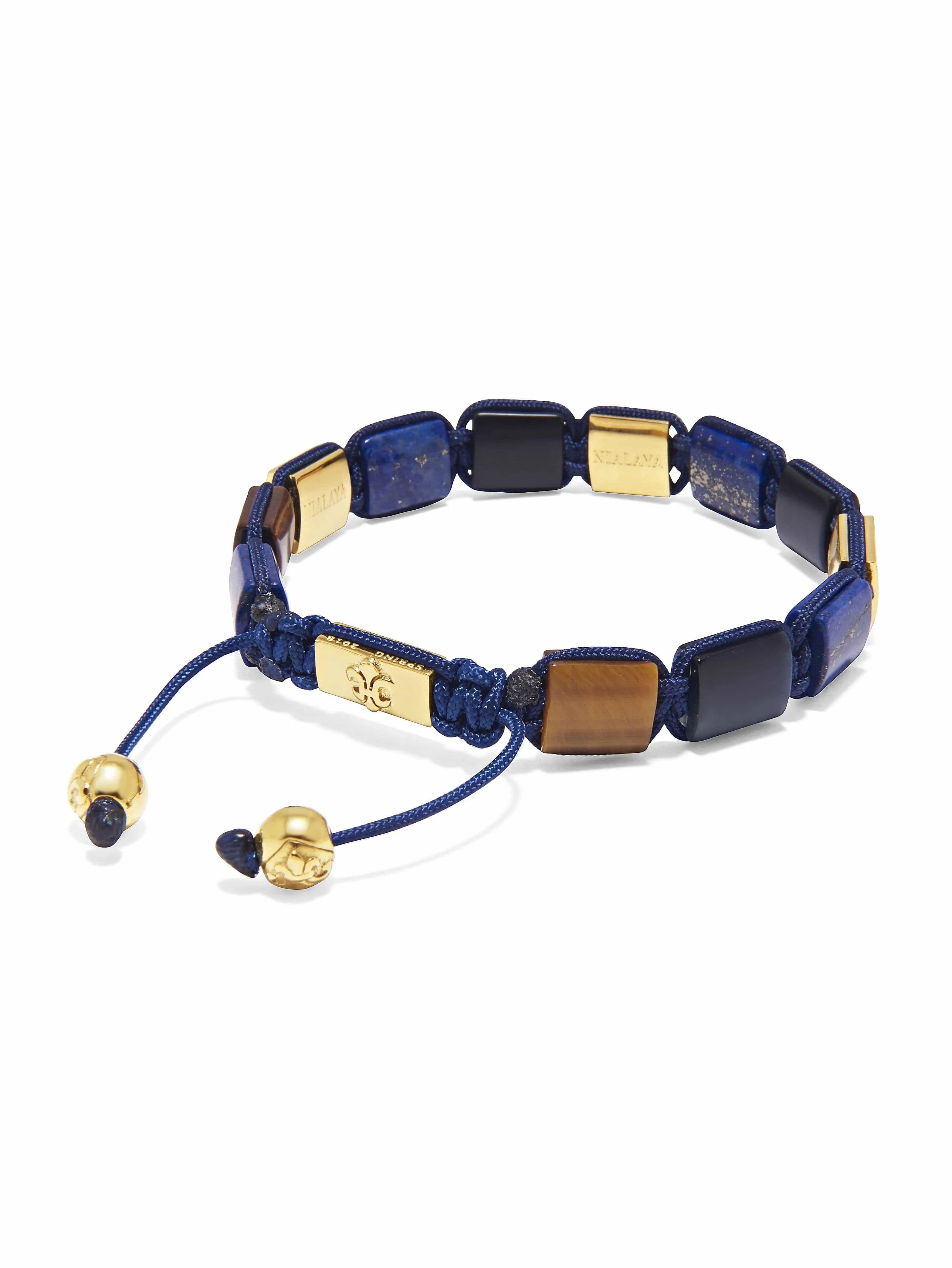 The Dorje Flatbead Collection - Blue Lapis, Matte Onyx, and Brown Tiger Eye