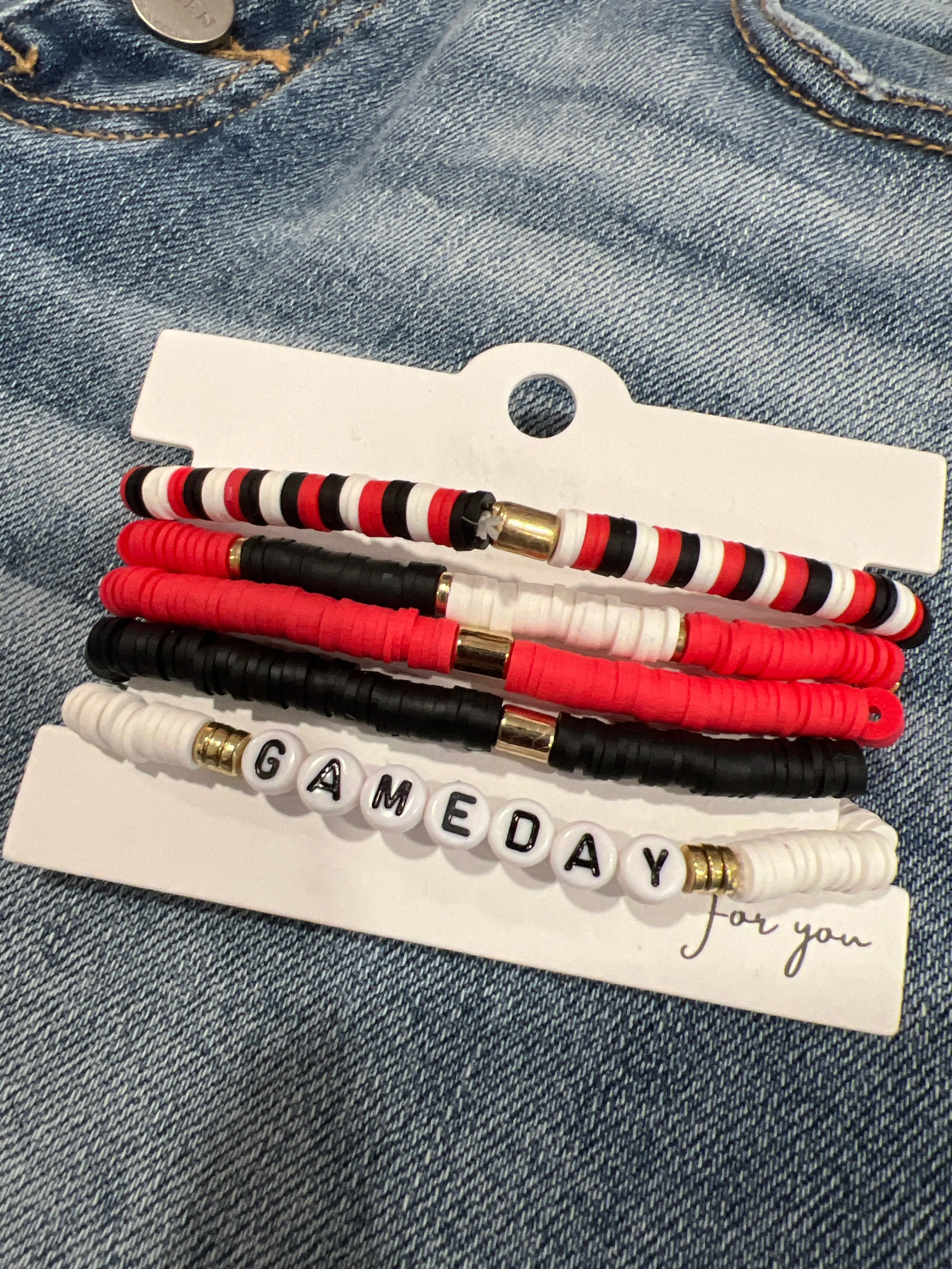 The GameDay Stretchy Bracelet Stack