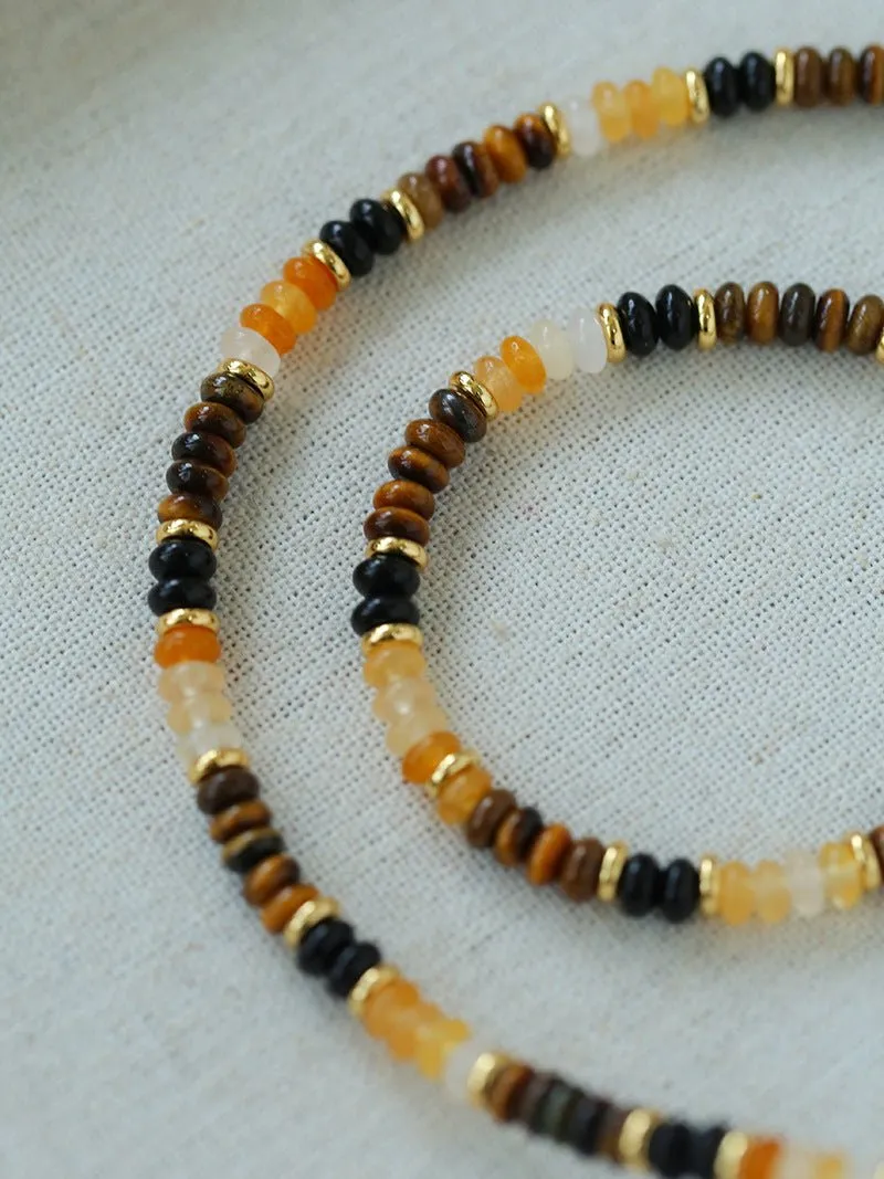 Tiger Eye Multi-Element Beaded Bracelet