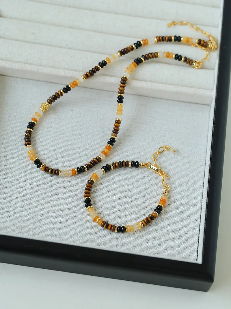 Tiger Eye Multi-Element Beaded Bracelet