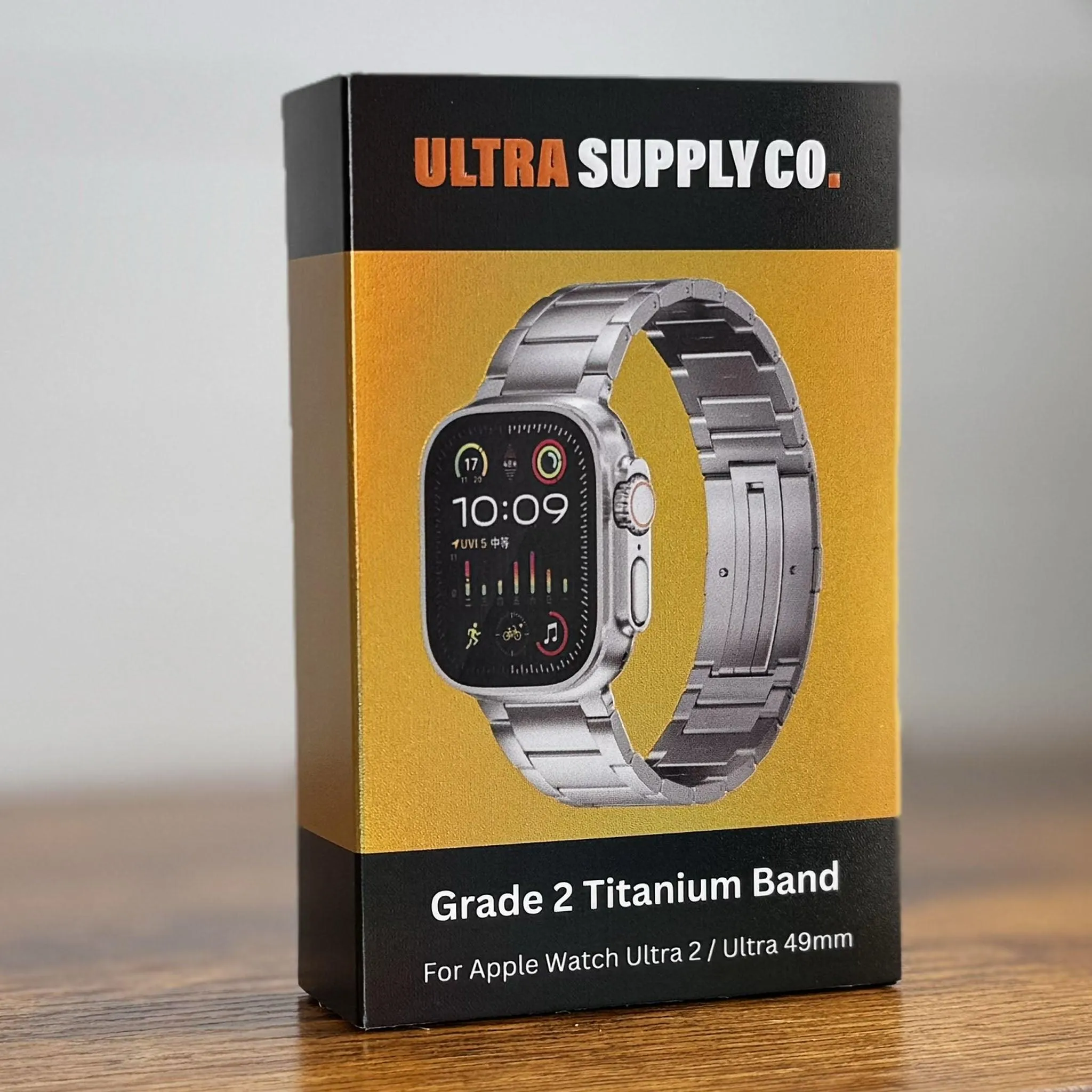 Titanium Band 2nd Gen - Upgraded Folding Buckle for Apple Watch Ultra 2/49mm