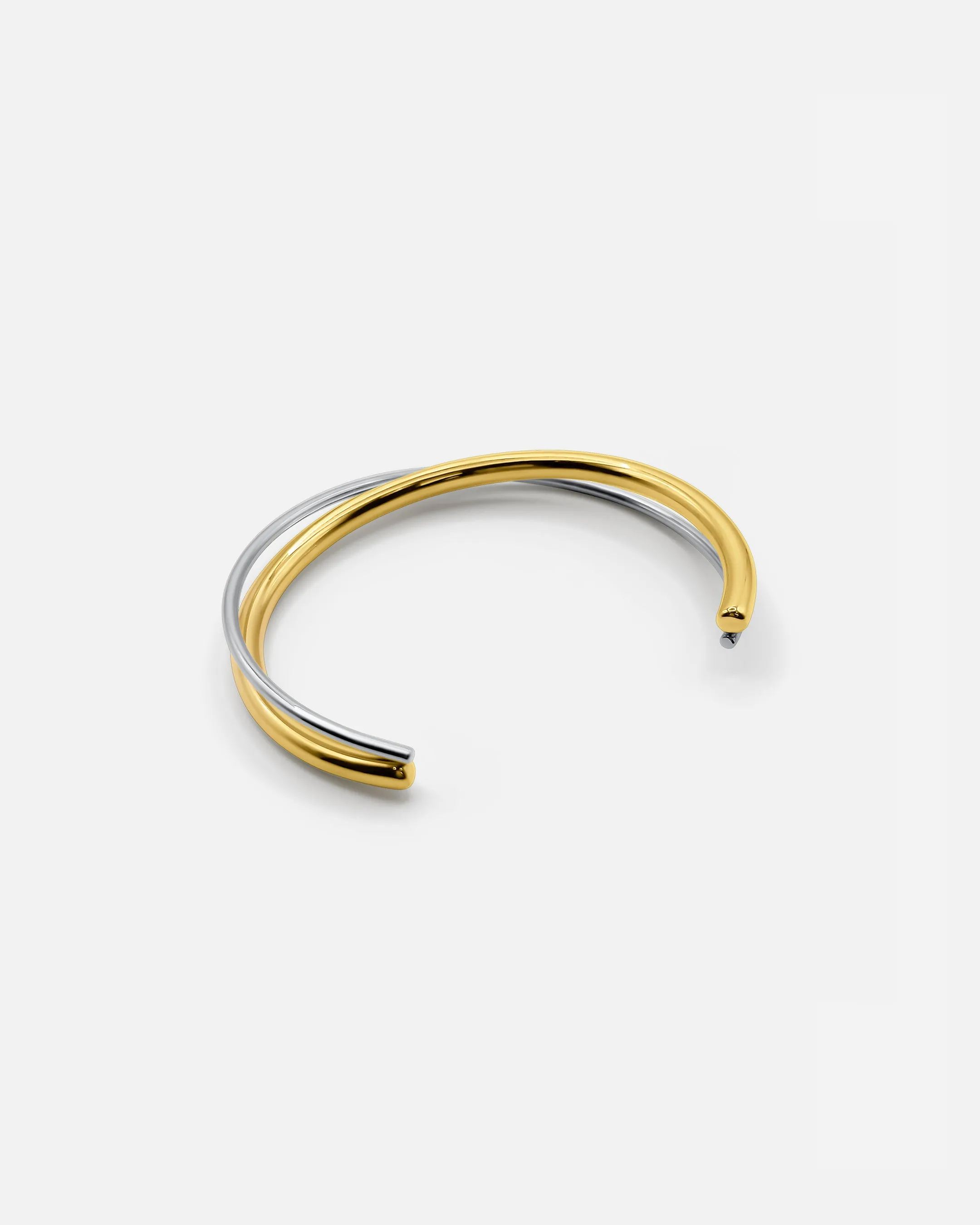 TWO TONE CUFF BANGLE