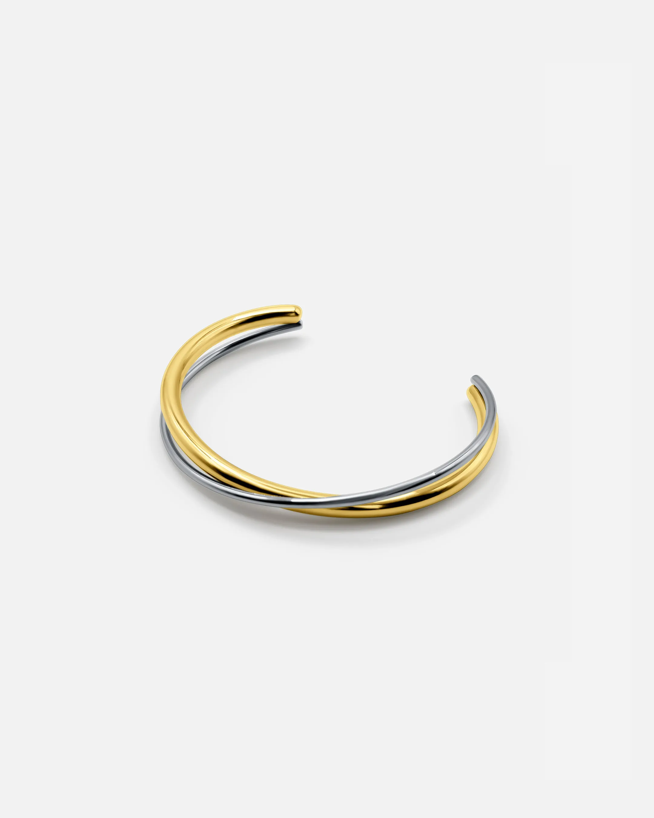 TWO TONE CUFF BANGLE