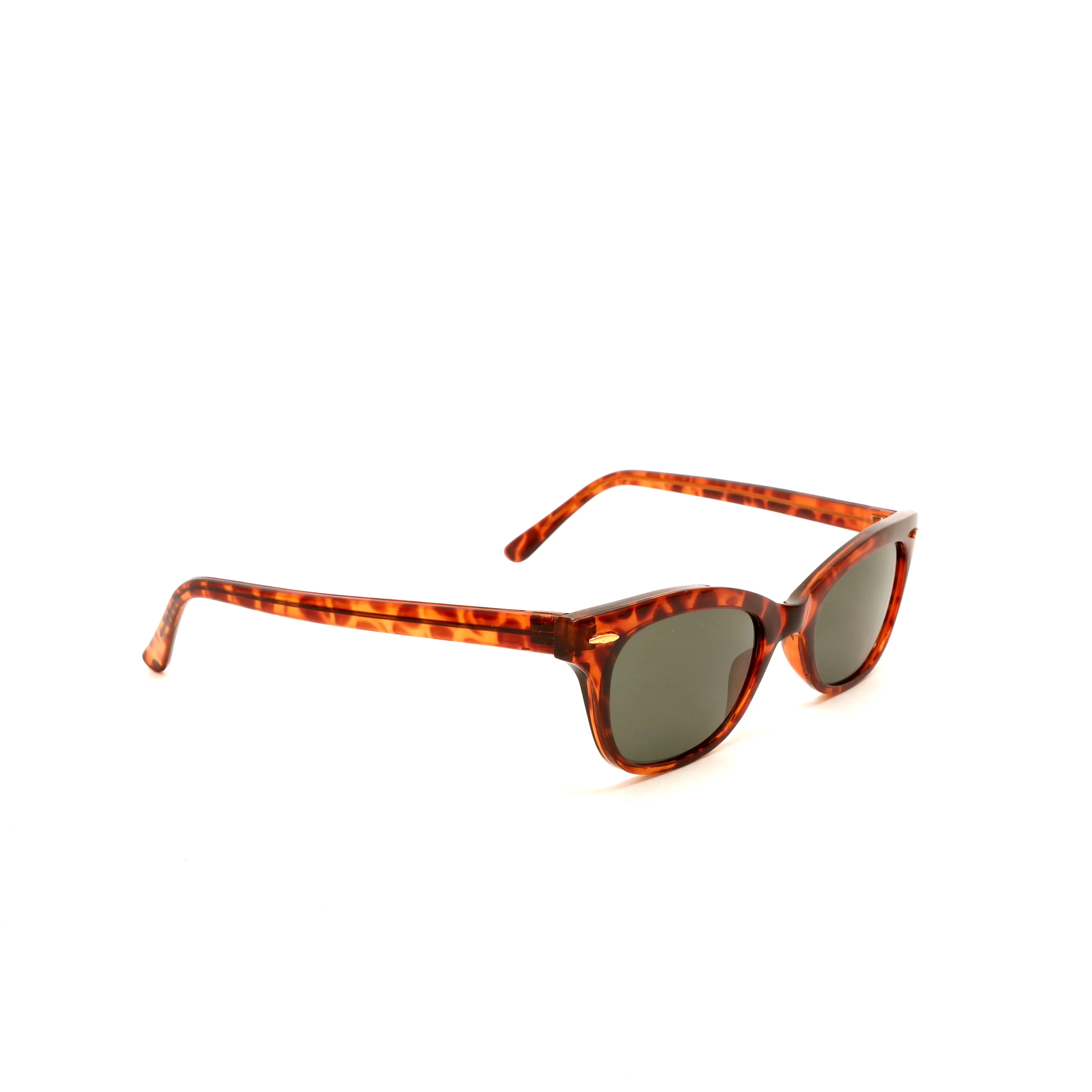 Vintage 90s Hornrimmed Style Wayfarer Sunglasses - Tortoise