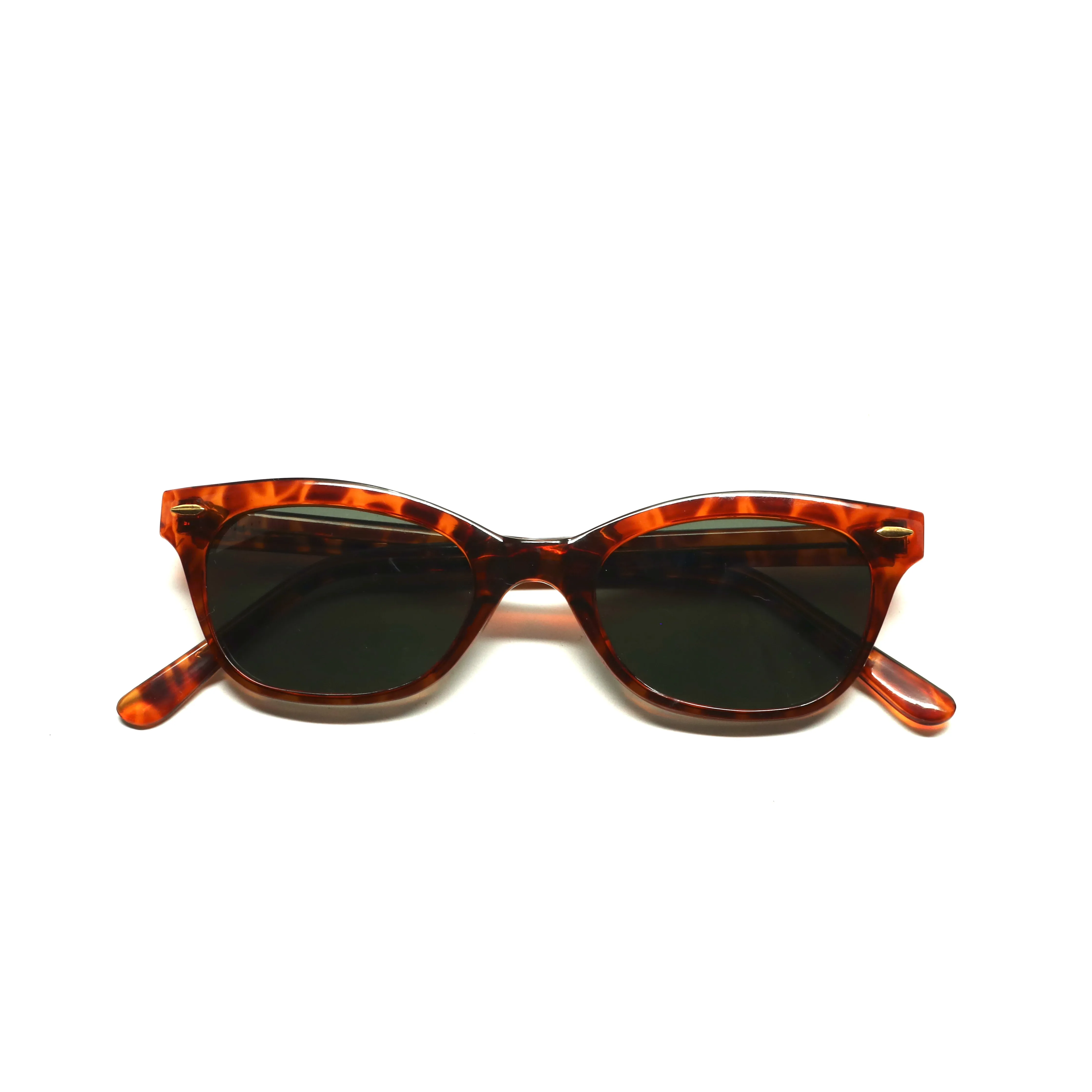 Vintage 90s Hornrimmed Style Wayfarer Sunglasses - Tortoise