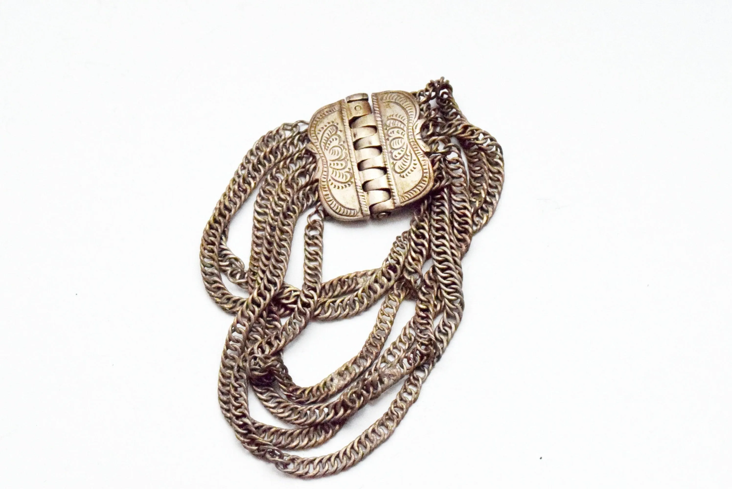 Vintage Ottoman Silver Chain Bracelet