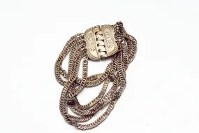 Vintage Ottoman Silver Chain Bracelet