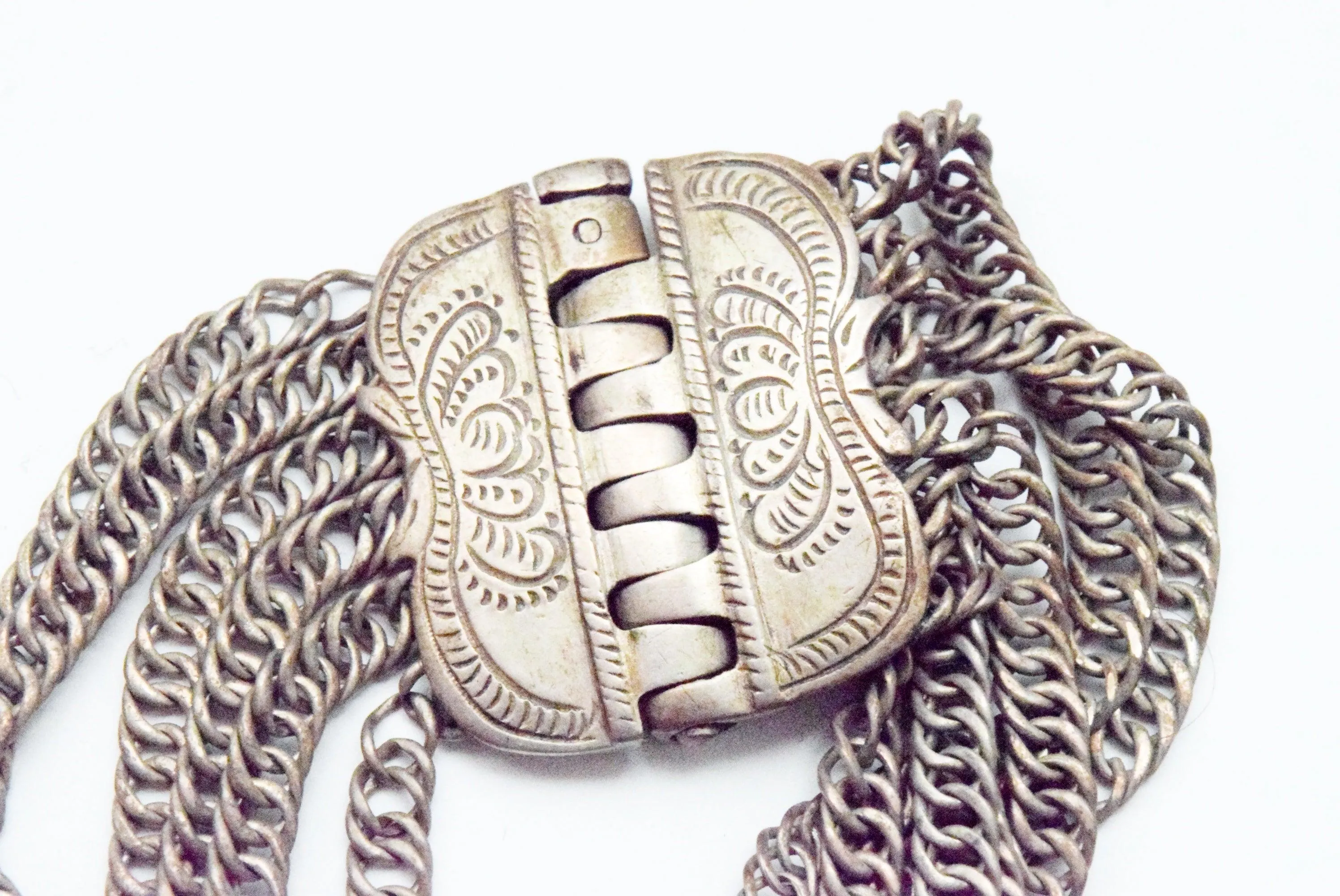 Vintage Ottoman Silver Chain Bracelet