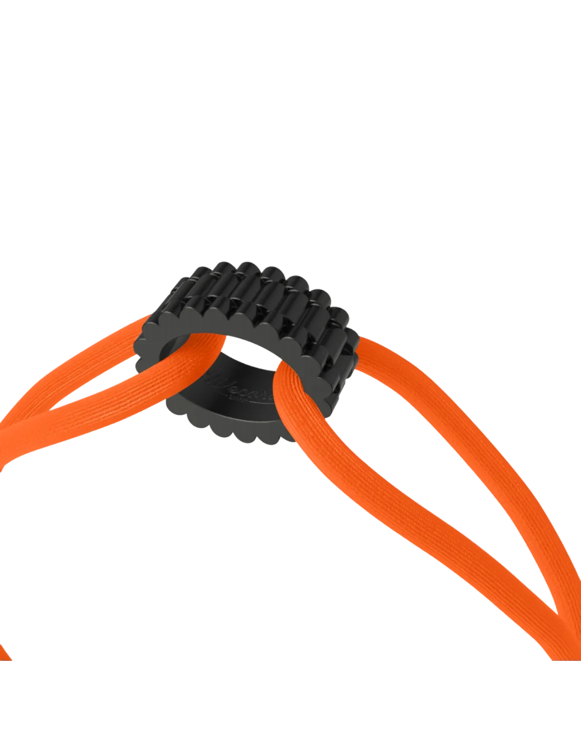 Wecord Carbon Regent Cord Bracelet - Neon Orange