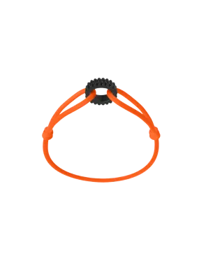 Wecord Carbon Regent Cord Bracelet - Neon Orange