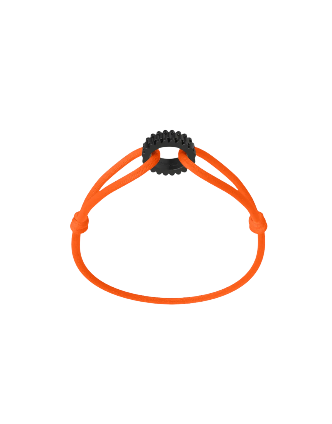 Wecord Carbon Regent Cord Bracelet - Neon Orange