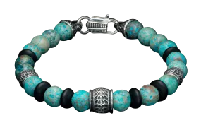 William Henry Newport Blue Agate Bracelet