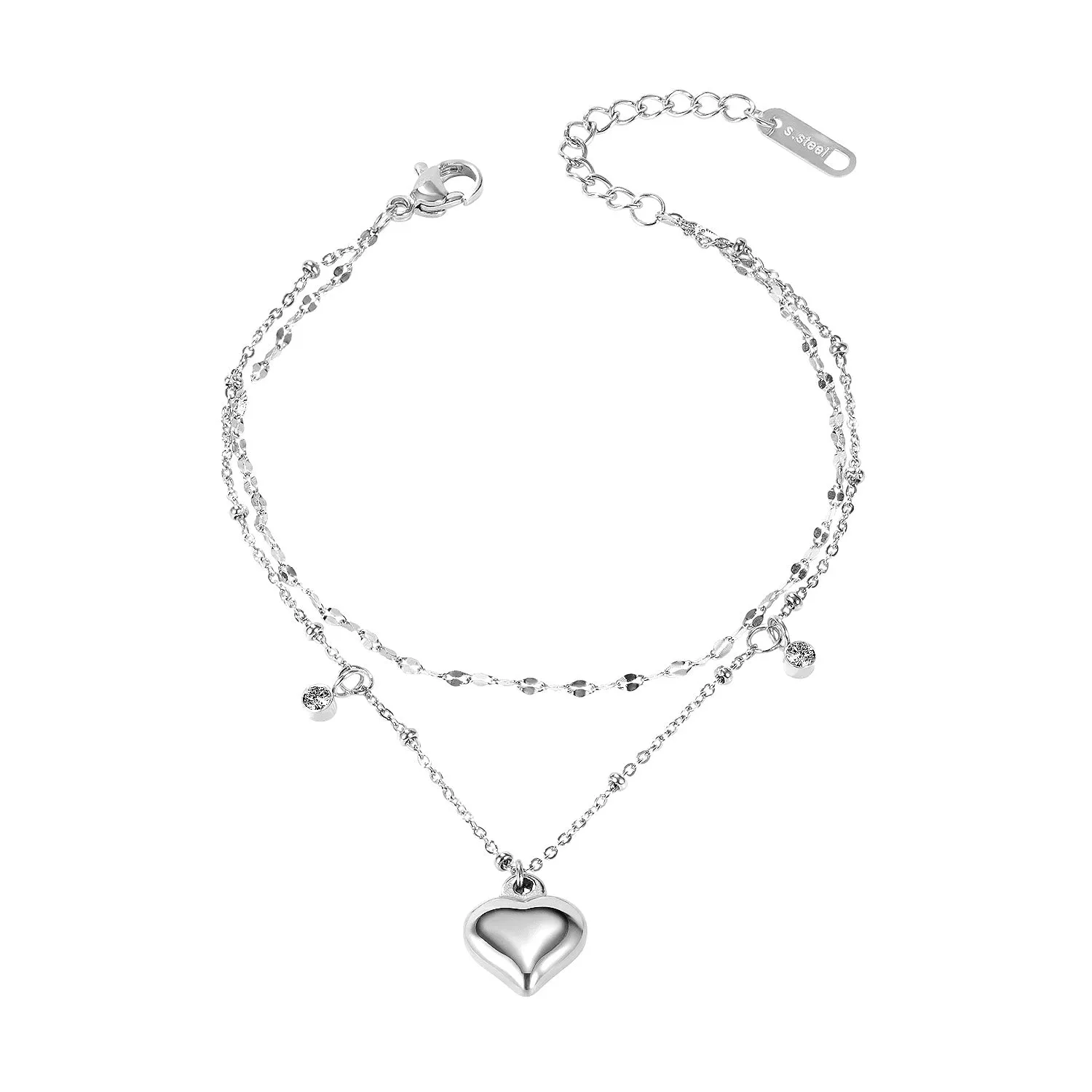 Women's Fashion Lucky Heart Bracelet