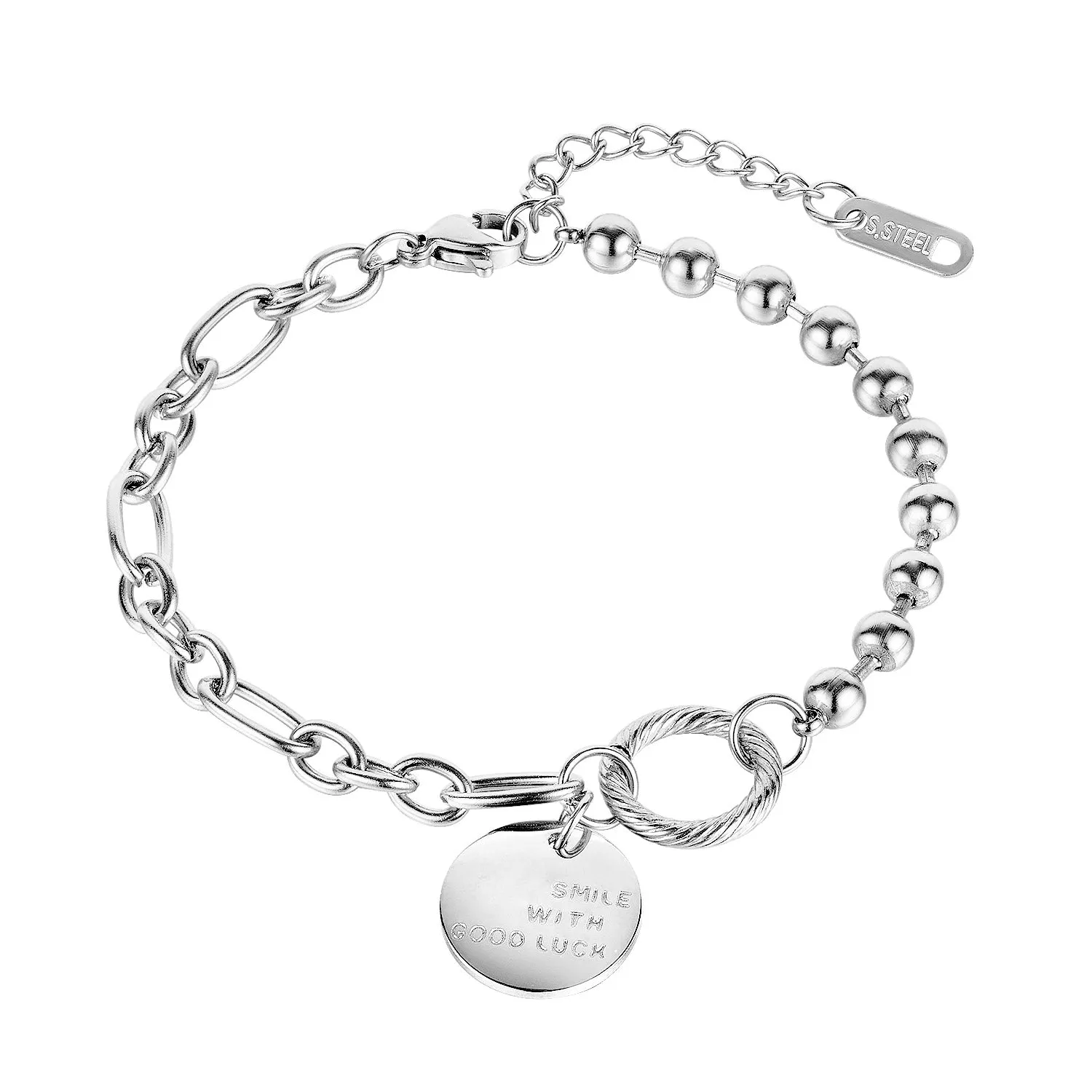 Women's Fashion Smile with Good Luck Bracelet