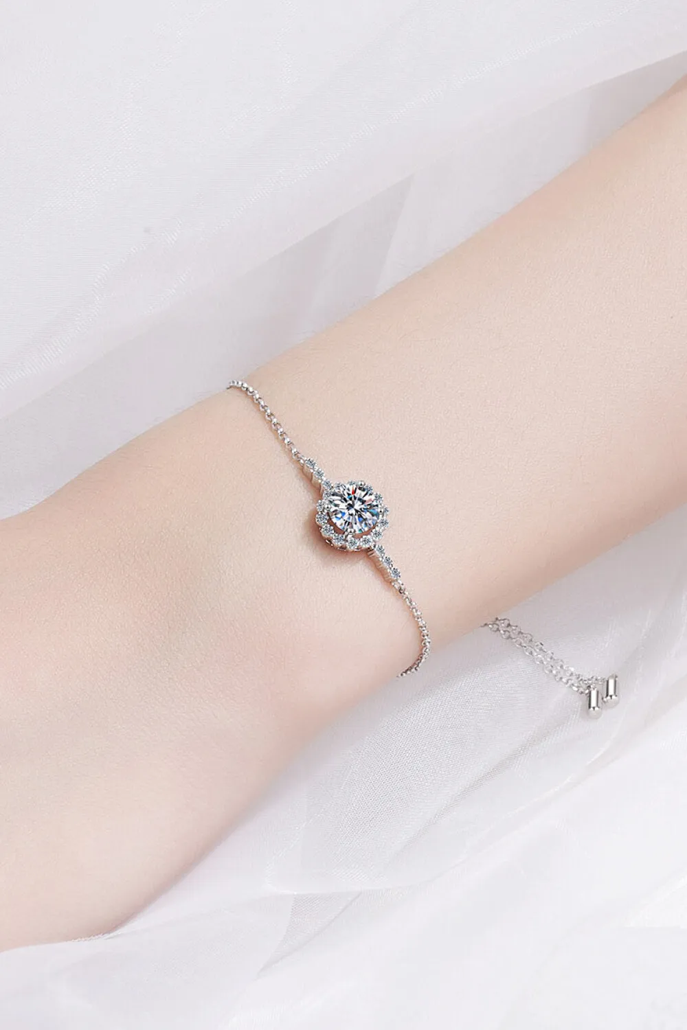 Women's Sparkling 1 Carat Moissanite Bracelet