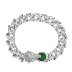 WONG Ⅱ Ridge Iced Out Cuban Bracelet - 12mm