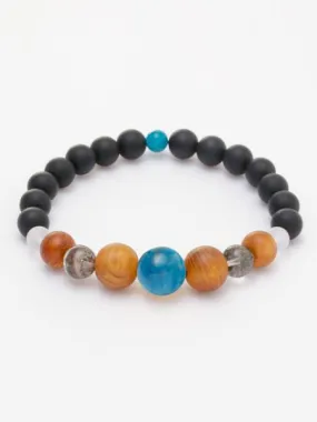 YAKUSUGI Ceder Bracelet - Black Onyx x Apatite