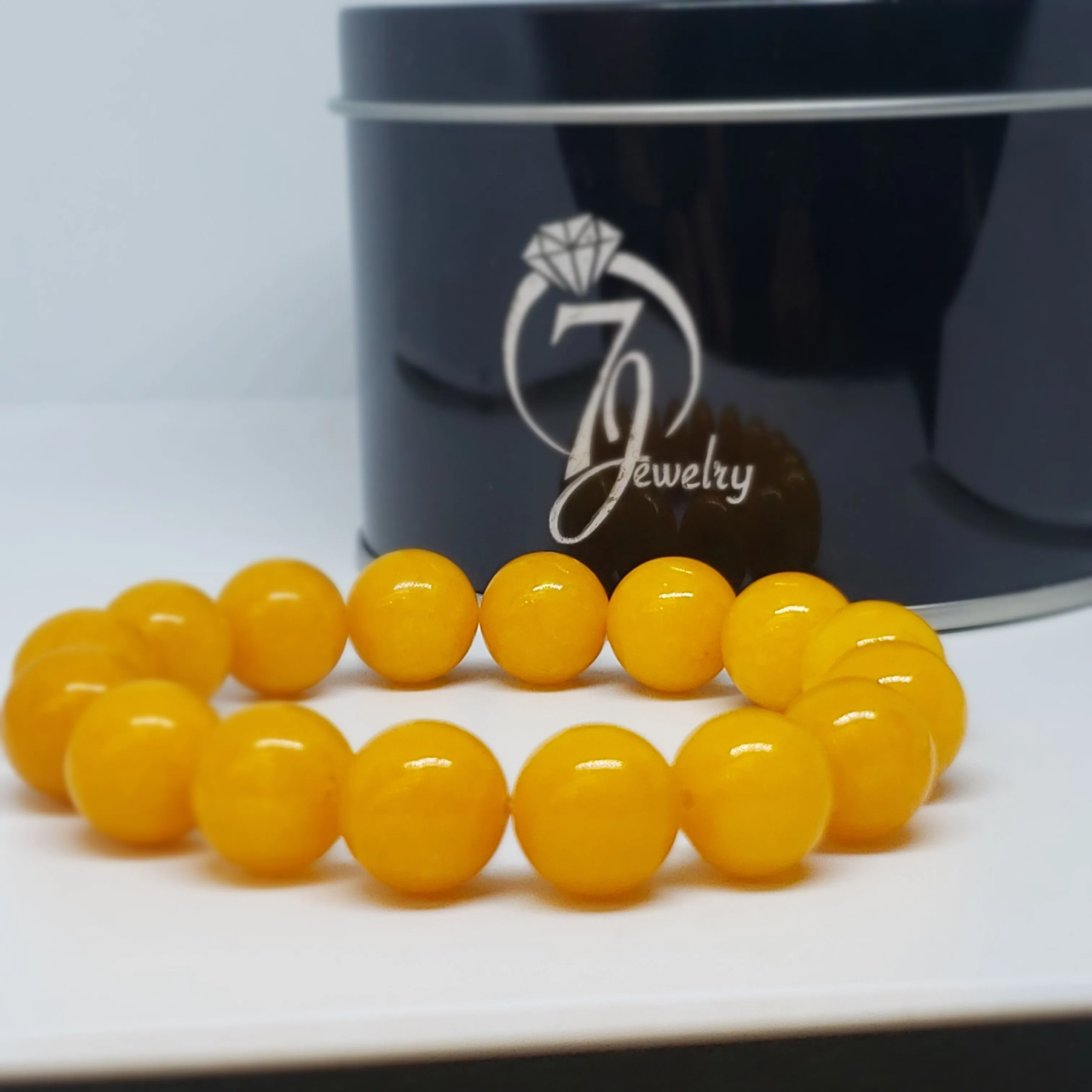 Yellow Beaded Jade