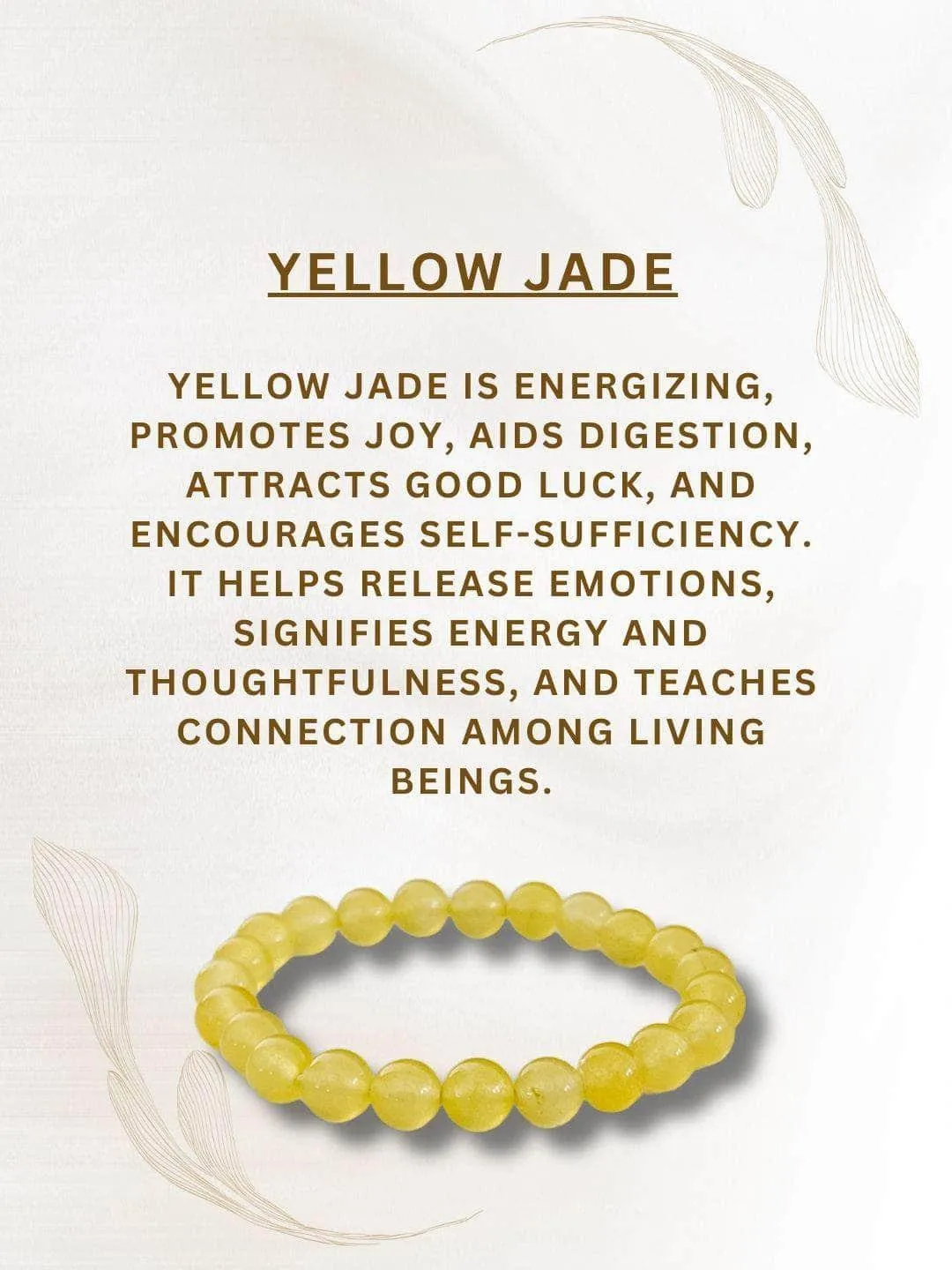 Yellow Jade Bracelet