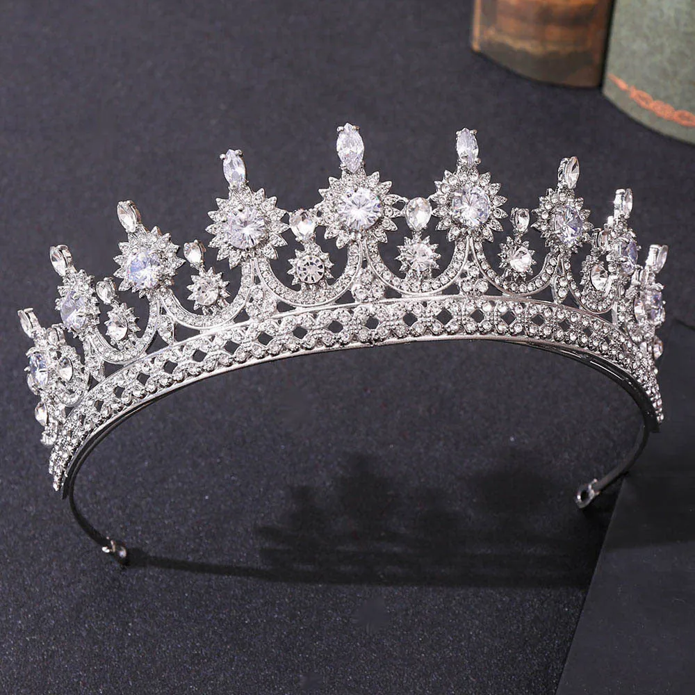 Zircon Bridal Wedding Tiara Crown Wedding Dress Princess Accessories Decoration Hot Selling Crown