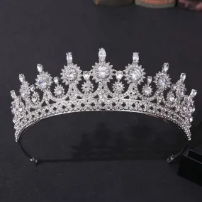 Zircon Bridal Wedding Tiara Crown Wedding Dress Princess Accessories Decoration Hot Selling Crown