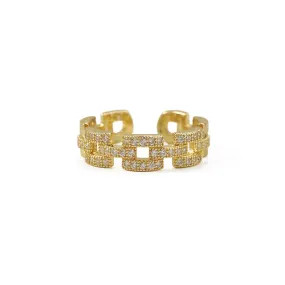 Zircon Chain Ring