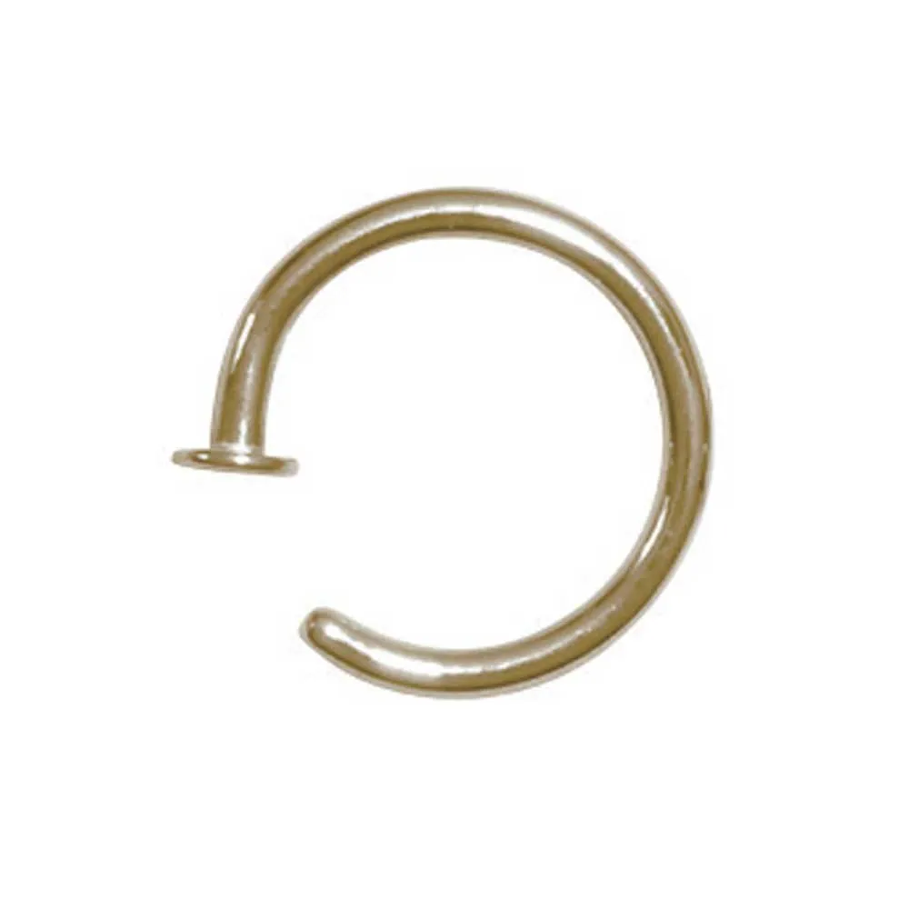 Zircon Gold Nose Hoop