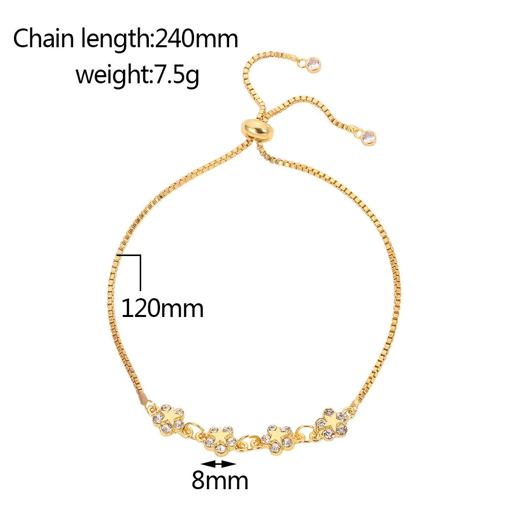 Zircon Petal High Sense Bracelet Women